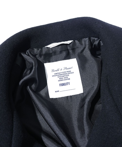 FIDELITY(フィデリティ)の「FIDELITY/フィデリティ MELTON 8B P-COAT Pコート メルトンウール 防寒(ピーコート・メンズ・ブラック・M/L)」の19枚目の写真