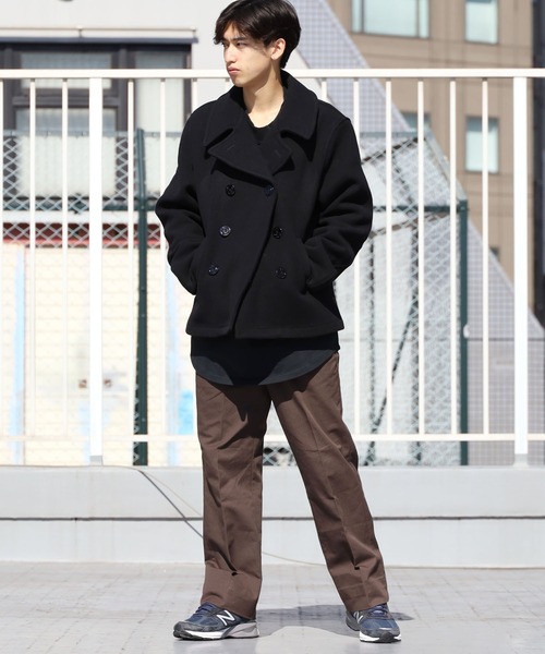 FIDELITY(フィデリティ)の「FIDELITY/フィデリティ MELTON 8B P-COAT Pコート メルトンウール 防寒(ピーコート・メンズ・ブラック・M/L)」の14枚目の写真
