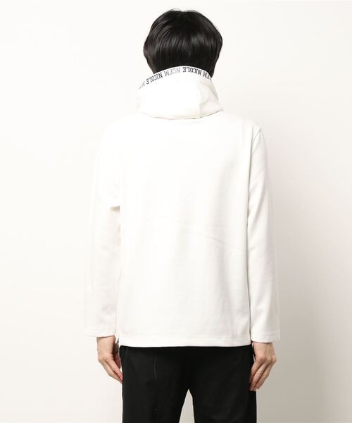 NICOLE CLUB FOR MEN（ニコルクラブフォーメン）の「ダンボールニットプルオーバーパーカ（ニット/セーター・メンズ・ネイビー/チャコール/オフホワイト/レッド系その他/ブラック・MEDIUM/X-LARGE/LARGE）」の7枚目の写真