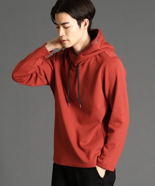 NICOLE CLUB FOR MEN（ニコルクラブフォーメン）の「ダンボールニットプルオーバーパーカ（ニット/セーター・メンズ・ネイビー/チャコール/オフホワイト/レッド系その他/ブラック・MEDIUM/X-LARGE/LARGE）」の5枚目の写真