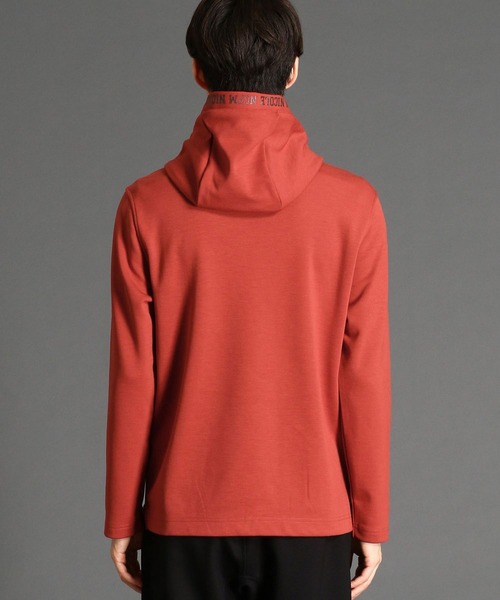 NICOLE CLUB FOR MEN（ニコルクラブフォーメン）の「ダンボールニットプルオーバーパーカ（ニット/セーター・メンズ・ネイビー/チャコール/オフホワイト/レッド系その他/ブラック・MEDIUM/X-LARGE/LARGE）」の8枚目の写真