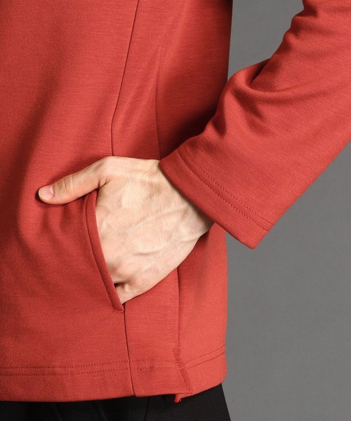 NICOLE CLUB FOR MEN（ニコルクラブフォーメン）の「ダンボールニットプルオーバーパーカ（ニット/セーター・メンズ・ネイビー/チャコール/オフホワイト/レッド系その他/ブラック・MEDIUM/X-LARGE/LARGE）」の12枚目の写真