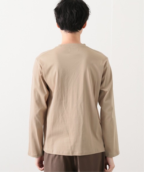 417 EDIFICE(フォーワンセブンエディフィス)の「ライトスムースクルーネック ロングスリーブ(Tシャツ/カットソー・メンズ・ホワイト/ベージュ/ネイビー・SMALL/MEDIUM/LARGE/X-LARGE)」の7枚目の写真