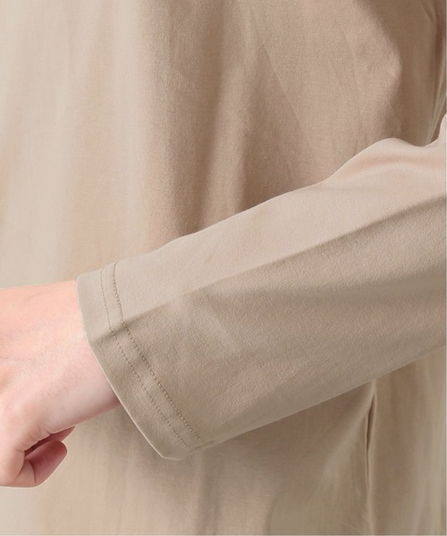 417 EDIFICE(フォーワンセブンエディフィス)の「ライトスムースクルーネック ロングスリーブ(Tシャツ/カットソー・メンズ・ホワイト/ベージュ/ネイビー・SMALL/MEDIUM/LARGE/X-LARGE)」の11枚目の写真