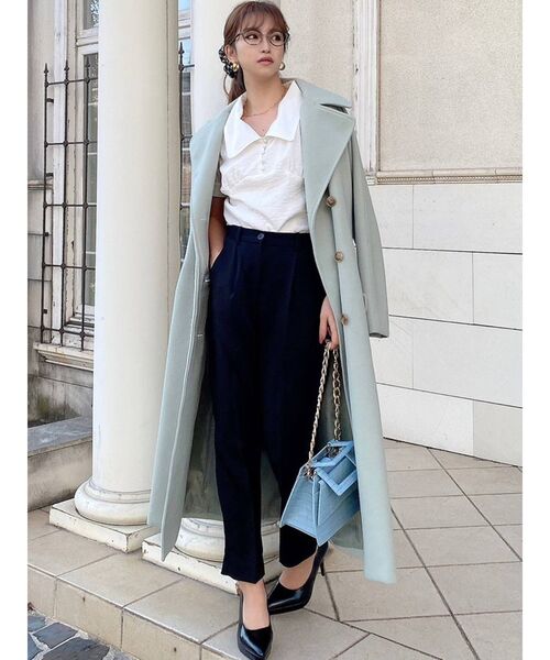 RESEXXY（リゼクシー）の「カラートレンチコート（トレンチコート・レディース・ブラック/ベージュ/グレー/ピンク/ミント・FREE）」の21枚目の写真