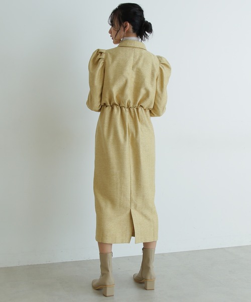 FREE'S MART(フリーズマート)の「◆ポロカラーIラインワンピース(ワンピース・レディース・オレンジ/イエロー/ベージュ・FREE)」の4枚目の写真