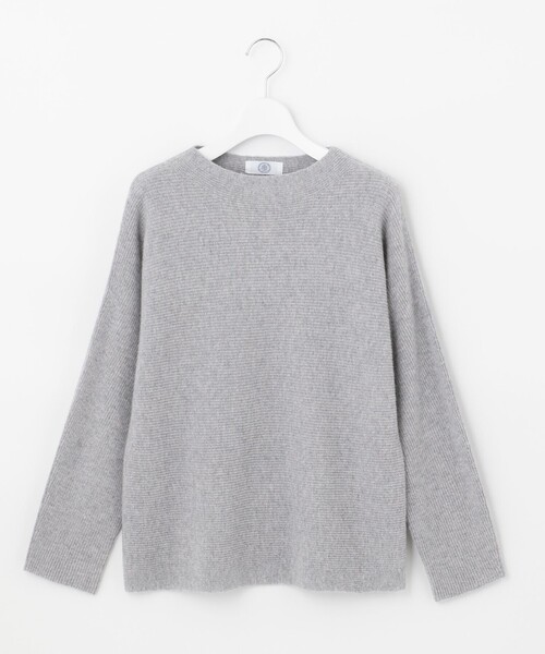 J.PRESS Ladies（J.プレス レディス）の「【洗える】CASHMERE BLENDⅡ  ボトルネック ニット（ニット/セーター・レディース・ライトグレー系/ベージュ系/サックスブルー系/ふじ色系・SMALL）」の8枚目の写真