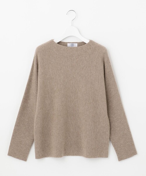 J.PRESS Ladies（J.プレス レディス）の「【洗える】CASHMERE BLENDⅡ  ボトルネック ニット（ニット/セーター・レディース・ライトグレー系/ベージュ系/サックスブルー系/ふじ色系・SMALL）」の7枚目の写真