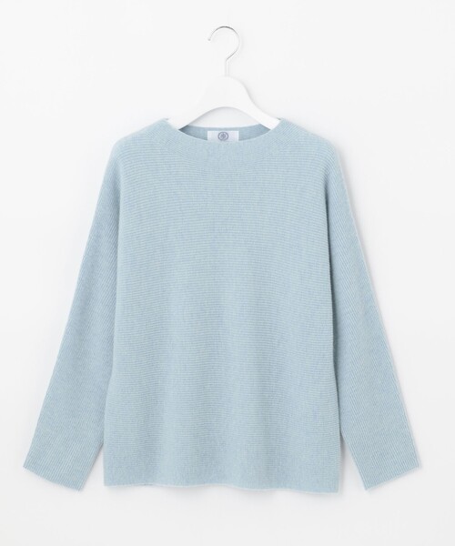 J.PRESS Ladies（J.プレス レディス）の「【洗える】CASHMERE BLENDⅡ  ボトルネック ニット（ニット/セーター・レディース・ライトグレー系/ベージュ系/サックスブルー系/ふじ色系・SMALL）」の6枚目の写真