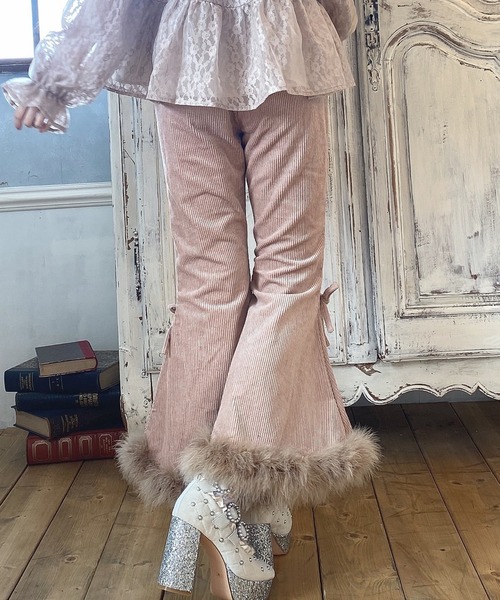 Swankiss（スワンキス）の「TS corduroy fether LP/T（その他パンツ・レディース・ブラック/ベージュ/ピンク・FREE）」の10枚目の写真