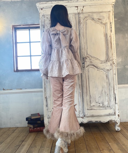 Swankiss（スワンキス）の「TS corduroy fether LP/T（その他パンツ・レディース・ブラック/ベージュ/ピンク・FREE）」の5枚目の写真