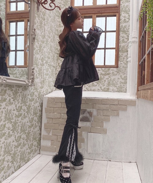 Swankiss（スワンキス）の「TS corduroy fether LP/T（その他パンツ・レディース・ブラック/ベージュ/ピンク・FREE）」の8枚目の写真