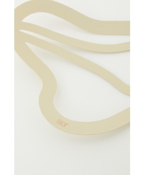 SLY（スライ）の「DEFORMATION HAIR CLIP SET M/ヘアクリップ（バレッタ/ヘアクリップ・レディース・アイボリー/ターコイズブルー・FREE）」の8枚目の写真
