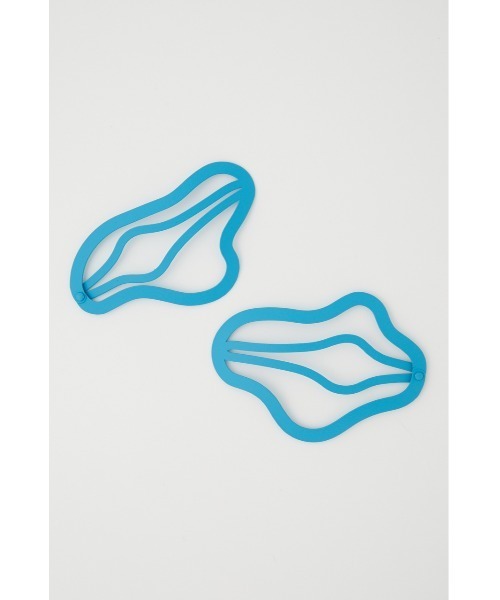 SLY（スライ）の「DEFORMATION HAIR CLIP SET M/ヘアクリップ（バレッタ/ヘアクリップ・レディース・アイボリー/ターコイズブルー・FREE）」の10枚目の写真