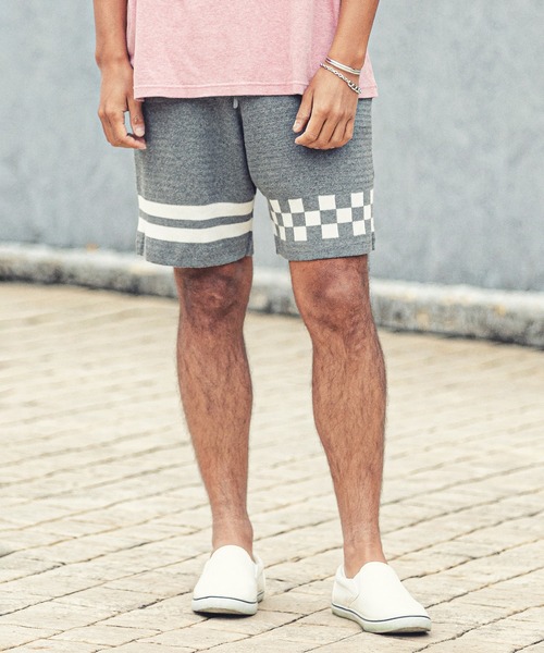 MARBLESチェックショーツ BROKEN BASE パンツ チェックセットアップパジャマショーツ