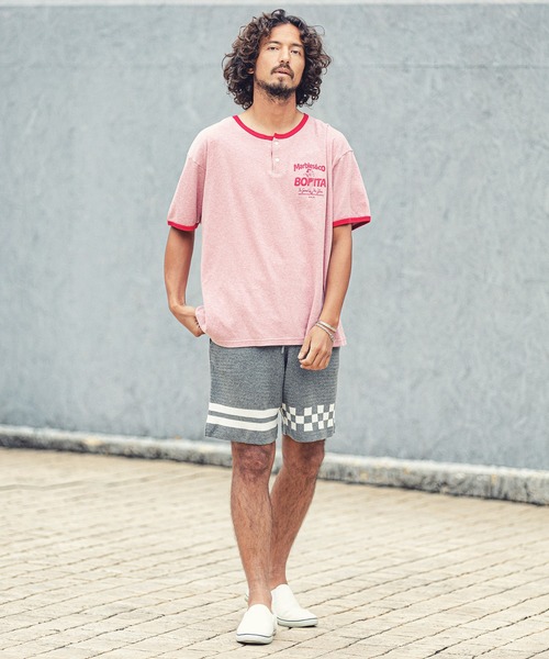 MARBLES（マーブルズ）の「mp9575-CHECKER BORDER KNIT SHORTS ショーツ（その他パンツ・メンズ・ネイビー/トップグレー・L/M/XL）」の5枚目の写真