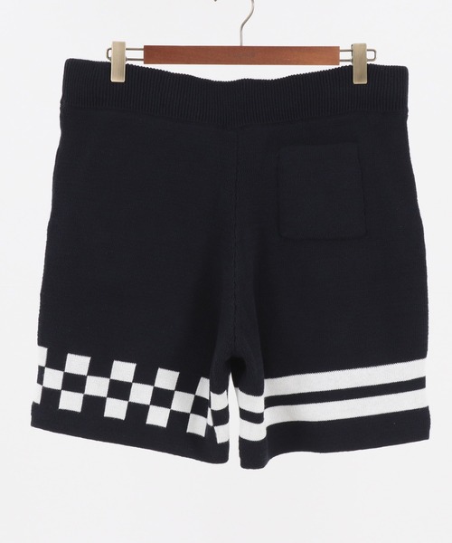 MARBLESチェックショーツ MARBLES（マーブルズ）の「mp9575-CHECKER BORDER KNIT SHORTS