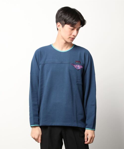 CAL O LINE(キャルオーライン)の「CAL O LINE /キャルオーライン LIGHTWEIGHT SWEAT CREW NECK ライトウェイトスウェットクルーネック(スウェット・メンズ・ブラック/ベージュ/ブルー/ナチュラル・LARGE/MEDIUM)」の1枚目の写真