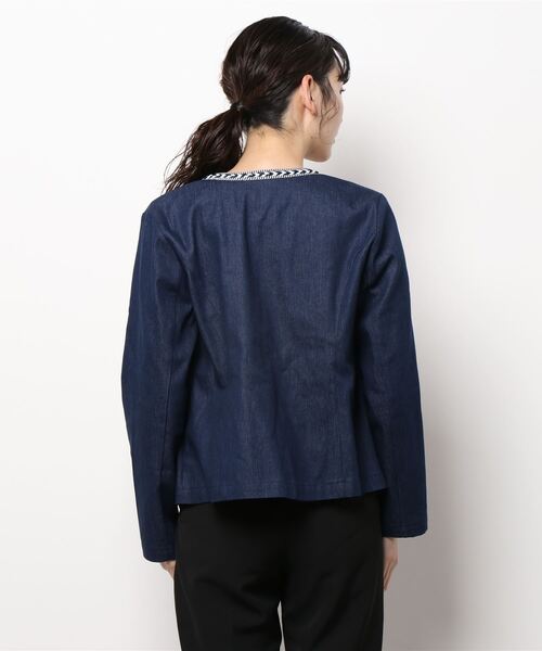 RANAN(ラナン)の「デニムエレガントジャケット(デニムジャケット・レディース・ブルー・LL/M/L)」の6枚目の写真