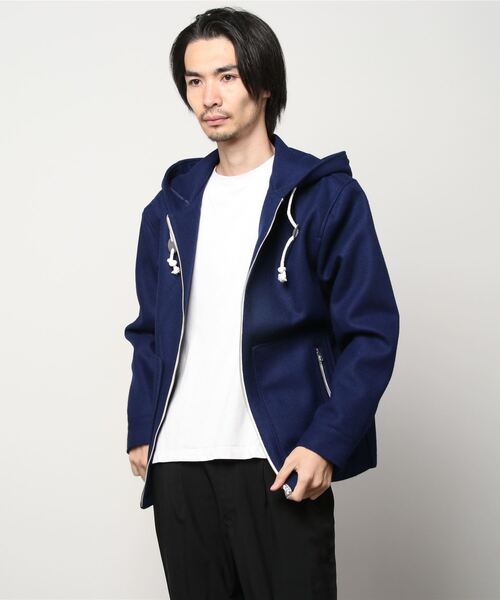 MIDWEST（ミッドウエスト）の「603 MELTON FOOD BLOUSON（ブルゾン・メンズ・ブラック/ブルー・FREE）」の2枚目の写真