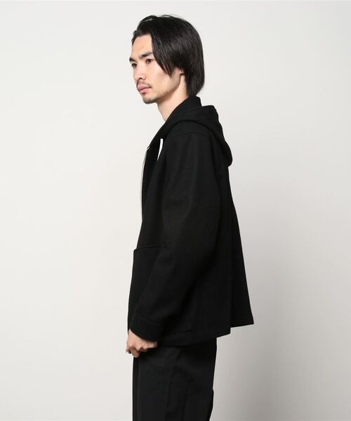 MIDWEST（ミッドウエスト）の「603 MELTON FOOD BLOUSON（ブルゾン・メンズ・ブラック/ブルー・FREE）」の3枚目の写真