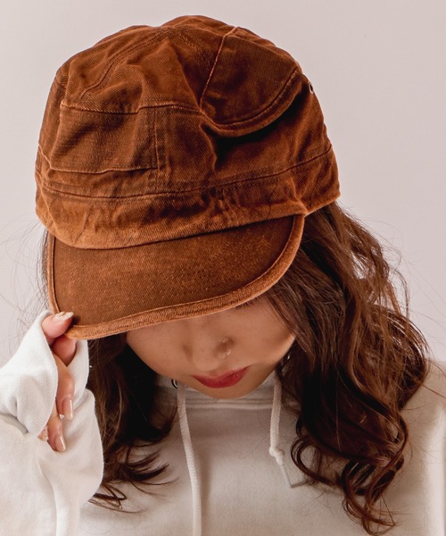 Sense of Grace（センスオブグレース）の「ATARI WK CAP 製品洗いワークキャップ（キャップ・メンズ・マスタード/ワイン/ネイビー/ブラウン/ダークグレー/ブラック・FREE）」の4枚目の写真