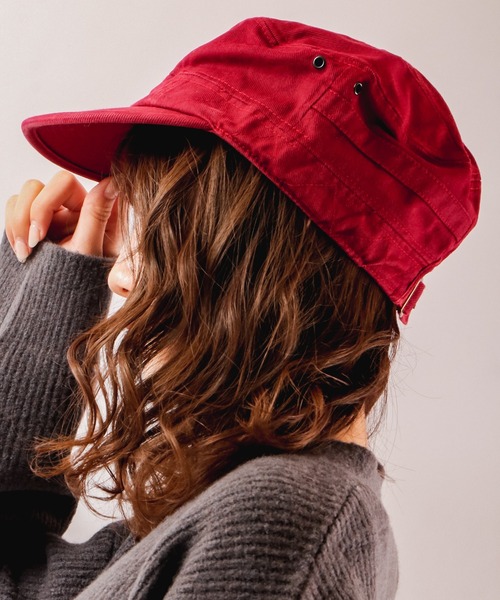 Sense of Grace（センスオブグレース）の「ATARI WK CAP 製品洗いワークキャップ（キャップ・メンズ・マスタード/ワイン/ネイビー/ブラウン/ダークグレー/ブラック・FREE）」の8枚目の写真