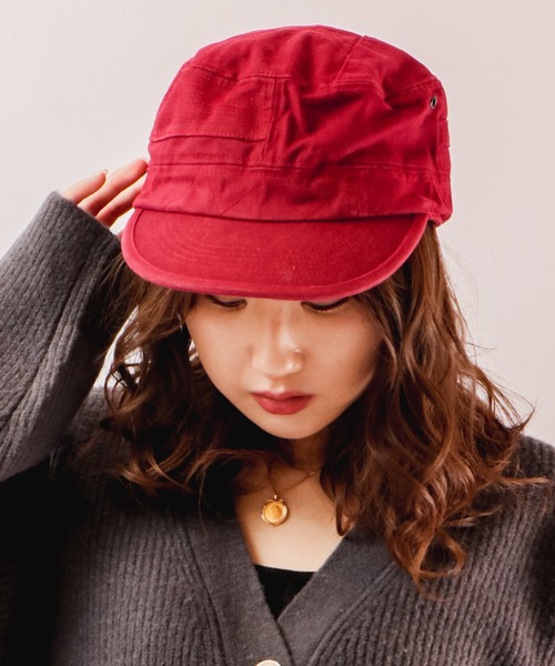 Sense of Grace（センスオブグレース）の「ATARI WK CAP 製品洗いワークキャップ（キャップ・メンズ・マスタード/ワイン/ネイビー/ブラウン/ダークグレー/ブラック・FREE）」の9枚目の写真