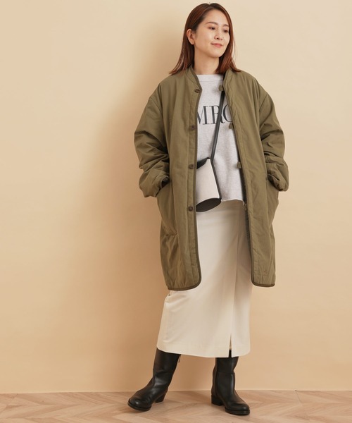 SALON adam et rope'（サロン アダム エ ロペ）の「[完売色追加決定！]キャンバスレザーコンビフラップポシェット / ショルダーバッグ（ショルダーバッグ・レディース・ブラック/キャメル・FREE）」の10枚目の写真