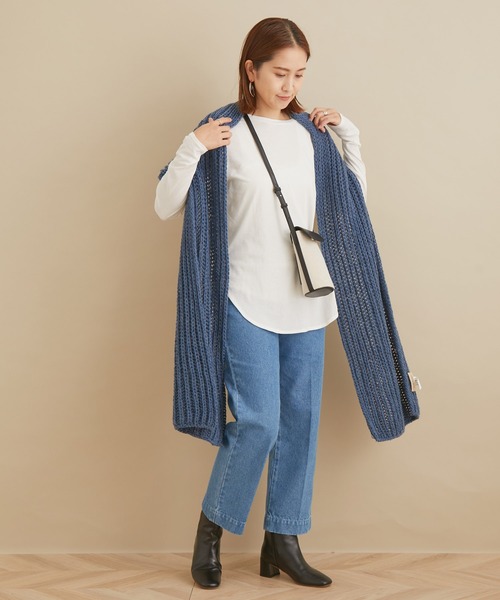 SALON adam et rope'（サロン アダム エ ロペ）の「[完売色追加決定！]キャンバスレザーコンビフラップポシェット / ショルダーバッグ（ショルダーバッグ・レディース・ブラック/キャメル・FREE）」の15枚目の写真