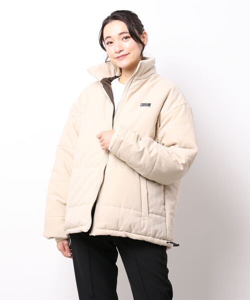 INTERPLAY(インタープレイ)の「【INTERPLAY】リバーシブルパディングブルゾン(ブルゾン・レディース・ベージュ/グリーン/ブラック・FREE)」の2枚目の写真