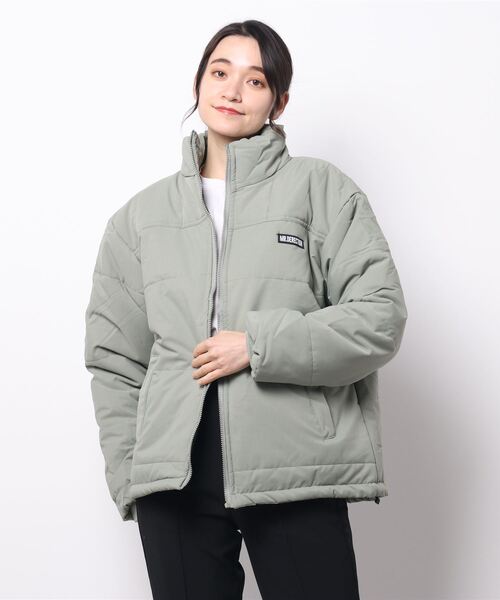 INTERPLAY(インタープレイ)の「【INTERPLAY】リバーシブルパディングブルゾン(ブルゾン・レディース・ベージュ/グリーン/ブラック・FREE)」の3枚目の写真