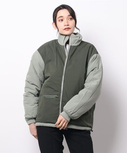 INTERPLAY(インタープレイ)の「【INTERPLAY】リバーシブルパディングブルゾン(ブルゾン・レディース・ベージュ/グリーン/ブラック・FREE)」の7枚目の写真