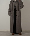 lawgy(ラウジー)の「stand neck leather cuff coat(その他アウター ...