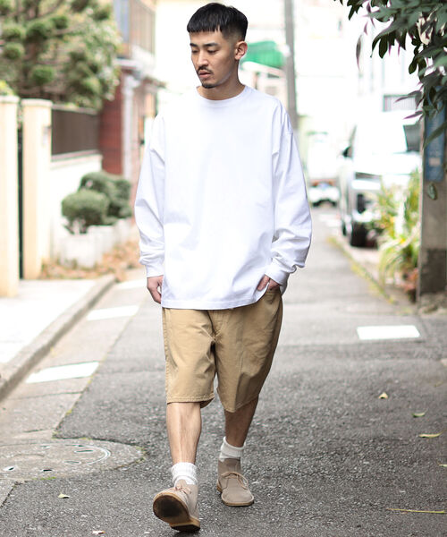 BEAMS（ビームス）の「BEAMS / ワイド ショーツ（その他パンツ・メンズ・ベージュ/インディゴブルー・MEDIUM/LARGE/SMALL）」の3枚目の写真