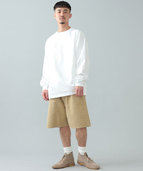 BEAMS（ビームス）の「BEAMS / ワイド ショーツ（その他パンツ・メンズ・ベージュ/インディゴブルー・MEDIUM/LARGE/SMALL）」の8枚目の写真