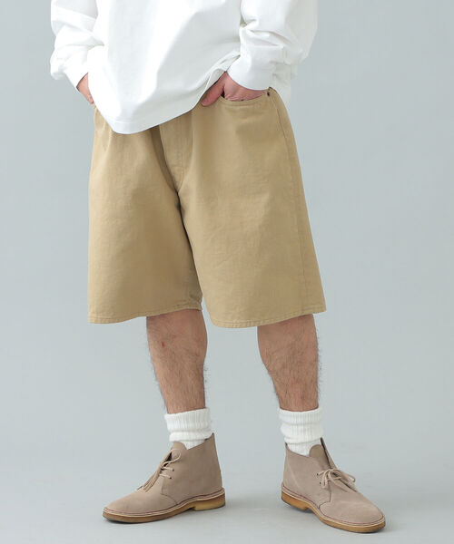 BEAMS（ビームス）の「BEAMS / ワイド ショーツ（その他パンツ・メンズ・ベージュ/インディゴブルー・MEDIUM/LARGE/SMALL）」の10枚目の写真