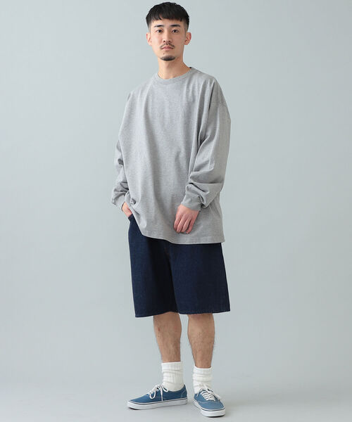 BEAMS（ビームス）の「BEAMS / ワイド ショーツ（その他パンツ・メンズ・ベージュ/インディゴブルー・MEDIUM/LARGE/SMALL）」の12枚目の写真