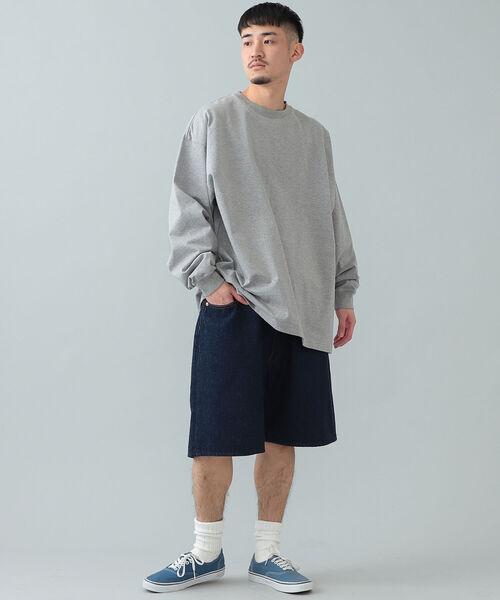 BEAMS（ビームス）の「BEAMS / ワイド ショーツ（その他パンツ・メンズ・ベージュ/インディゴブルー・MEDIUM/LARGE/SMALL）」の13枚目の写真