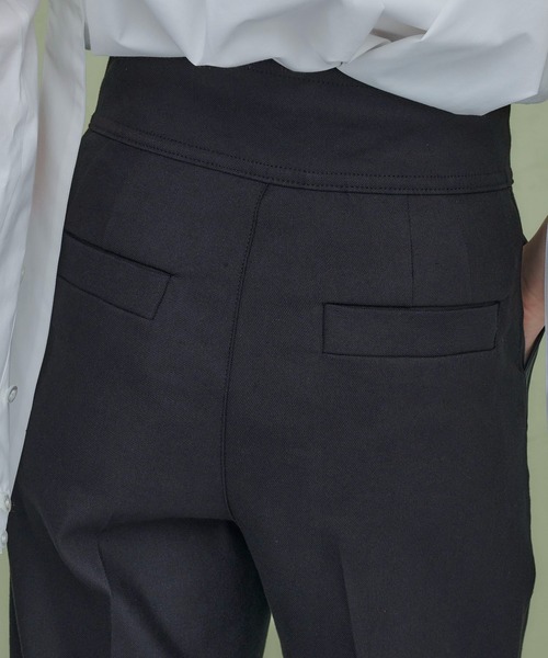 PUBLIC TOKYO（パブリックトウキョウ）の「リネンメッシュワークストレートパンツ（カーゴパンツ・レディース・ブラック/ベージュ・FREE）」の9枚目の写真