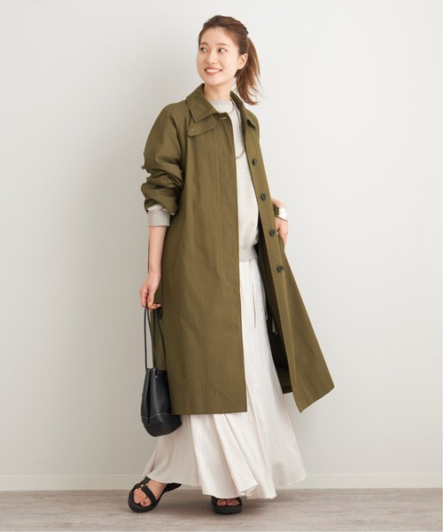 FRAMeWORK（フレームワーク）の「LUDIAステンカラーコート◆（ステンカラーコート・レディース・カーキ/ネイビー・38/36）」の3枚目の写真