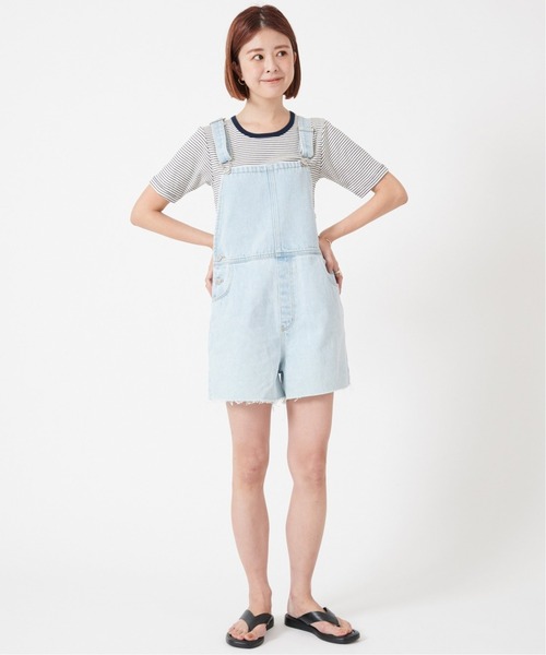 U by SPICK&SPAN(ユーバイスピックアンドスパン)の「【ROLLA’S/ローラス】 MIRAGE SHORT オーバーオール◆(サロペット/オーバーオール・レディース・サックスブルー・FREE)」の17枚目の写真