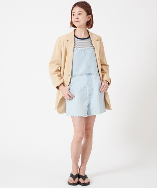 U by SPICK&SPAN(ユーバイスピックアンドスパン)の「【ROLLA’S/ローラス】 MIRAGE SHORT オーバーオール◆(サロペット/オーバーオール・レディース・サックスブルー・FREE)」の5枚目の写真