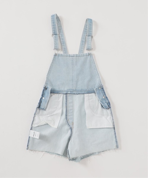 U by SPICK&SPAN(ユーバイスピックアンドスパン)の「【ROLLA’S/ローラス】 MIRAGE SHORT オーバーオール◆(サロペット/オーバーオール・レディース・サックスブルー・FREE)」の4枚目の写真