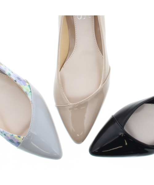 JELLY BEANS(ジェリービーンズ)の「【晴雨兼用】【防水・撥水】【生活防水】【滑りにくい】【雨の日】【通勤靴】【レイン対応】【WEB限定】コンビトゥポインテッドレインパンプス(417-310)JELLY BEANS(ジェリービーンズ)(レインシューズ・レディース・ブラック/ベージュ/マルチ/グリーン・22.5/23.5/24/23/24.5/22/25)」の18枚目の写真