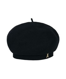 VARZAR | 【VARZAR】STUD LOGO WOOL BERET / バザール スタッズ ロゴ ウール ベレー帽(ハンチング/ベレー帽)
