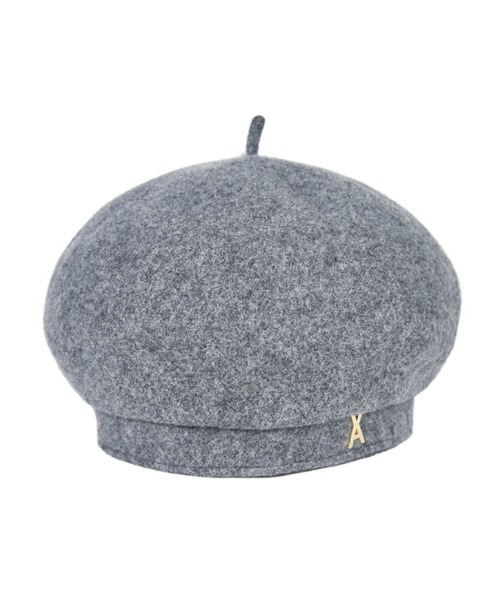 VARZAR（バザール）の「【VARZAR】STUD LOGO WOOL BERET
