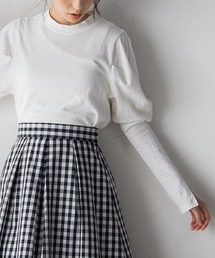 Droite lautreamont | ストレッチパフスリーブプルオーバー≪洗濯機で洗える≫(Tシャツ/カットソー)