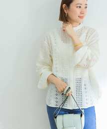 URBAN RESEARCH | バンドカラーレースシャツ(シャツ/ブラウス)