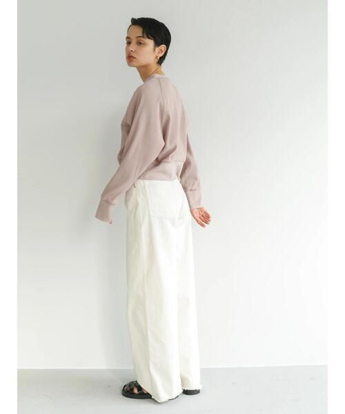 koe（コエ）の「ショート丈リブカーディガン*（カーディガン/ボレロ・レディース・グレー/レッド/グリーン/モカ・M）」の17枚目の写真